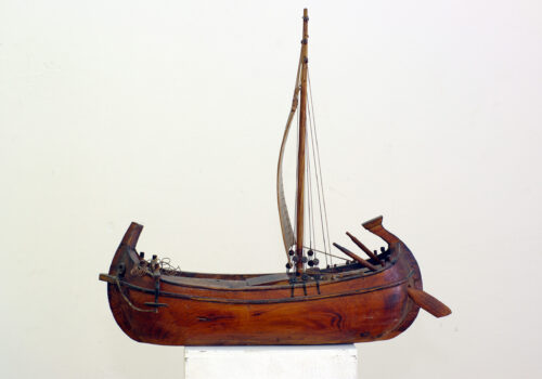 ZMB-5:
Navis rotunda, antički teretni brod, preteča bracere
(60 x 18 cm)